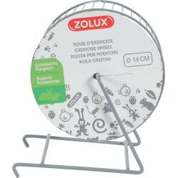 ROUE METAL RONGEUR Diam. 14cm GRIS
