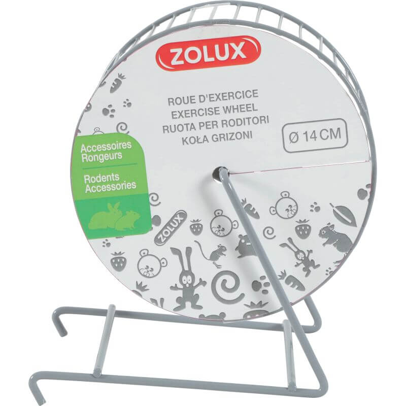 ROUE METAL RONGEUR Diam. 14cm GRIS