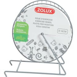 ROUE METAL RONGEUR Diam. 18cm GRIS