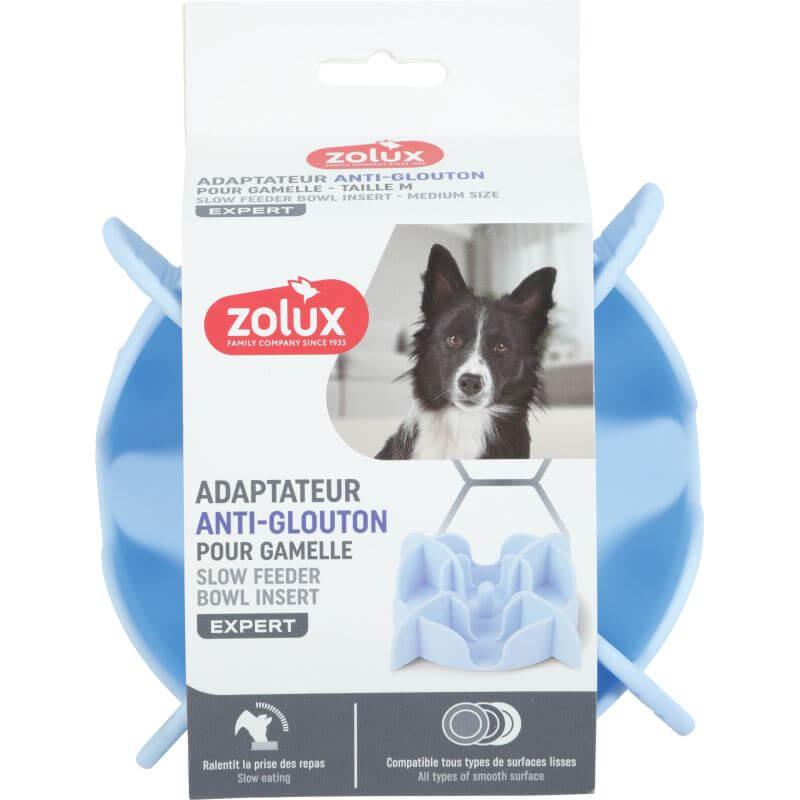 SUPP SLOW FEEDER SILICONE M BLEU