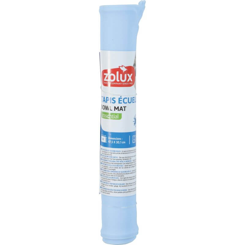 TAPIS ECUELLES SILICONE M BLEU