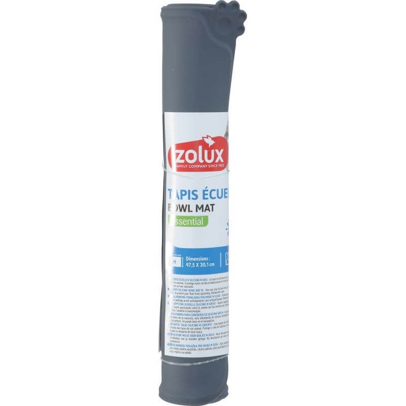TAPIS ECUELLES SILICONE M GRIS