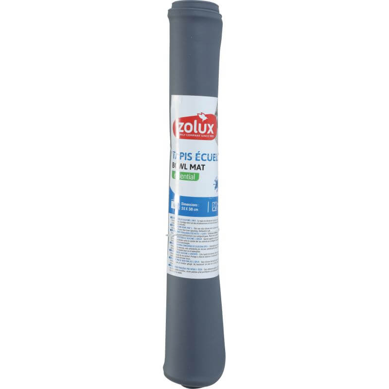TAPIS ECUELLES SILICONE L GRIS