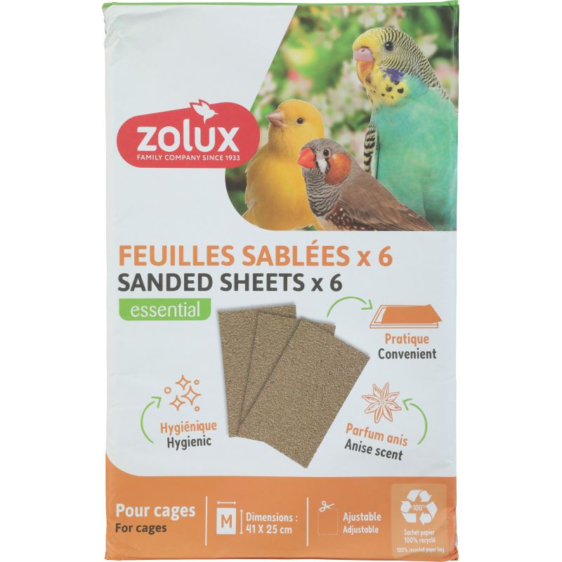 FEUILLE SABLEE MM 41x25cm x6