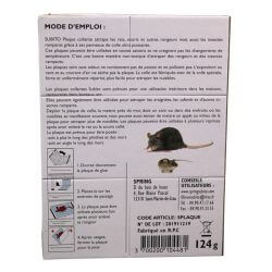 SUBITO PLAQUE COLLANTE RATS ET SOURIS 20X16CM