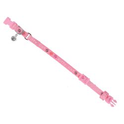 COLLIER CHAT KITTY CAT ROSE 20-27cmx8mm