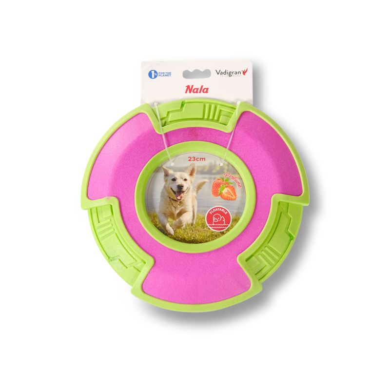 JOUET CHIEN TPR FRISBEE ROSE 23cm