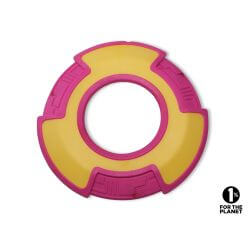 JOUET CHIEN TPR FRISBEE JAUNE 23cm