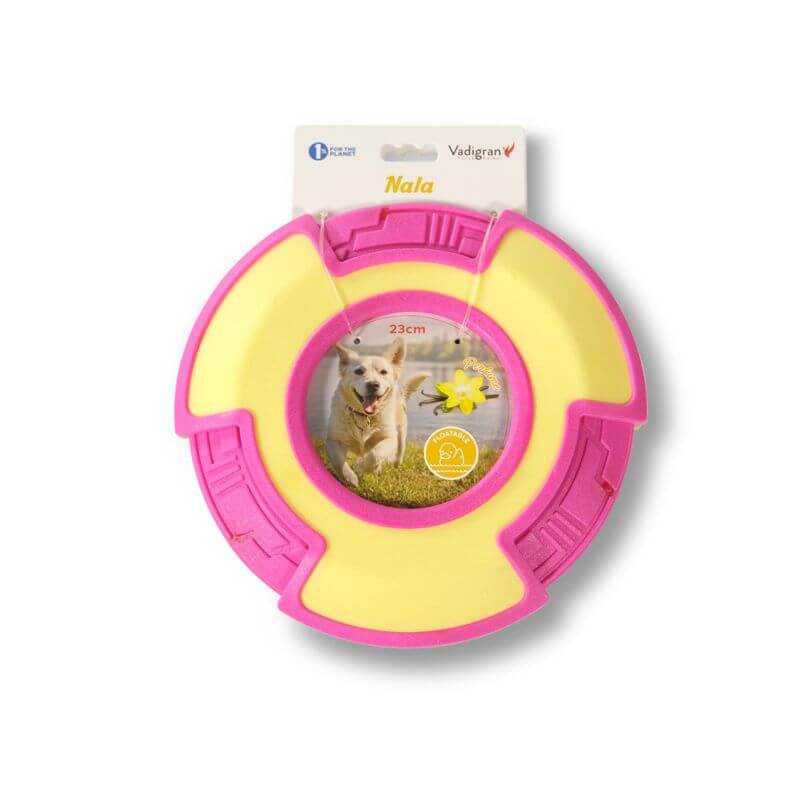 JOUET CHIEN TPR FRISBEE JAUNE 23cm