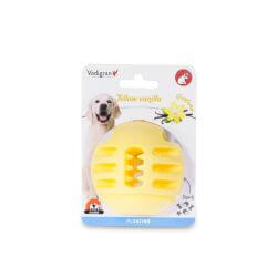 JOUET CHIEN TPR BALLE YELLOW VANILLA 8cm