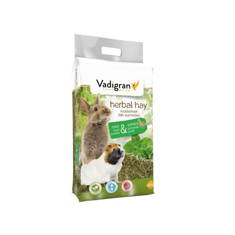 FOIN AUX HERBES MENTHE & PERSIL 500gr