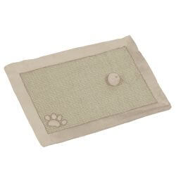 TAPIS GRATTOIR SISAL BEIGE/BLANC 58x38cm