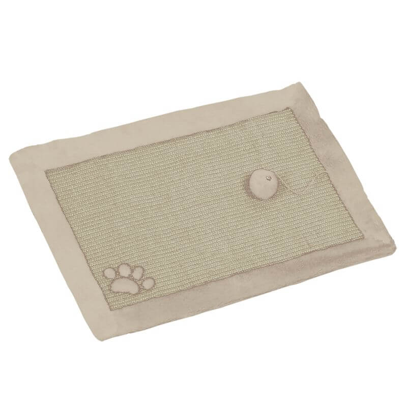 TAPIS GRATTOIR SISAL BEIGE/BLANC 58x38cm