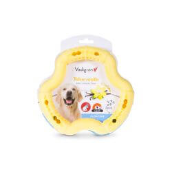 JOUET CHIEN TPR ANNEAU YELLOW VANILLA 21cm