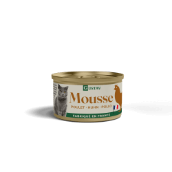GUSTAV MOUSSE AU POULET 85gr pour chat
