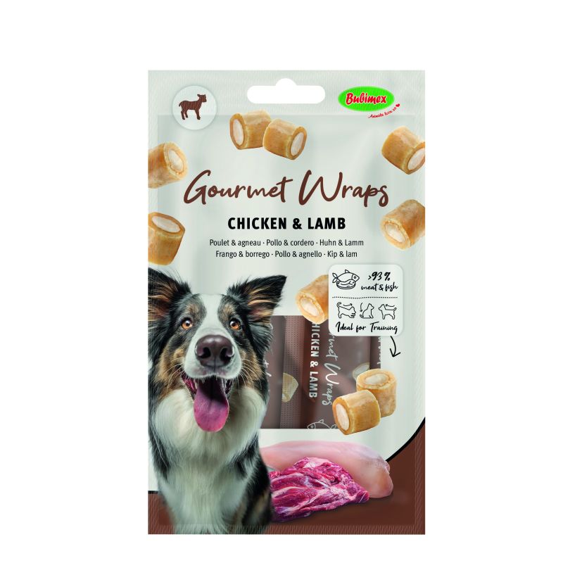 GOURMET WRAPS POULET/AGNEAU x3 pour chien 30gr