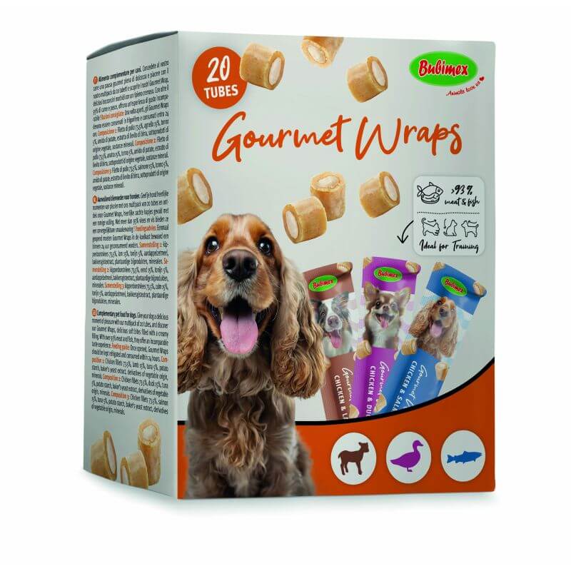 MULTIPACK GOURMET WRAPS x20 200gr pour chien