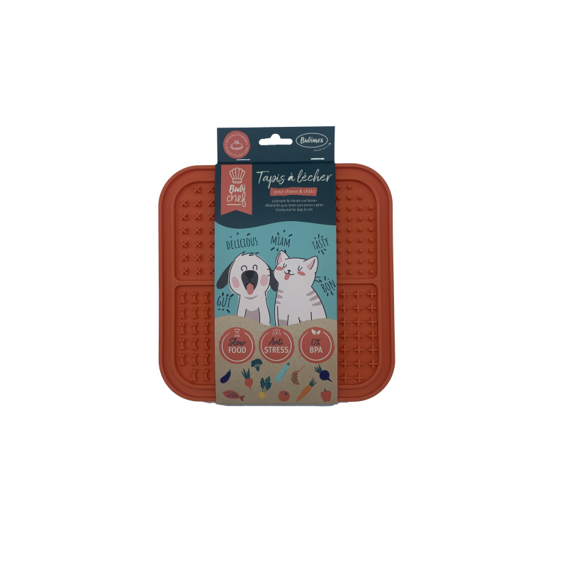 TAPIS A LECHER BUBICHEF LICKONE ORANGE