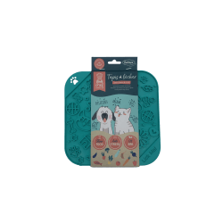TAPIS A LECHER BUBICHEF LICKME BLEU