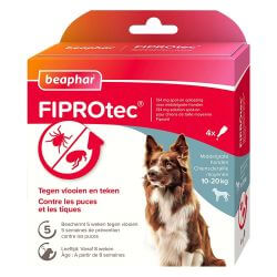 FIPROTEC SPOT-ON CHIENS MOYENS PUCES & TIQUES 4x1.34ml