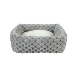 CORBEILLE CARREE XL ABELHA GRISE