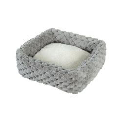 CORBEILLE CARREE XL ABELHA GRISE