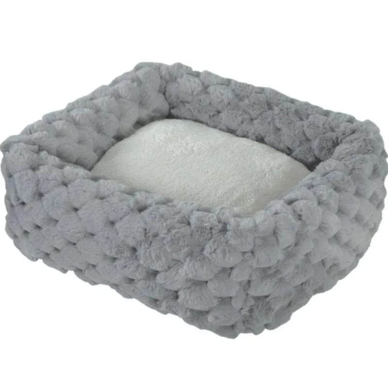 CORBEILLE CARREE ABELHA GRIS
