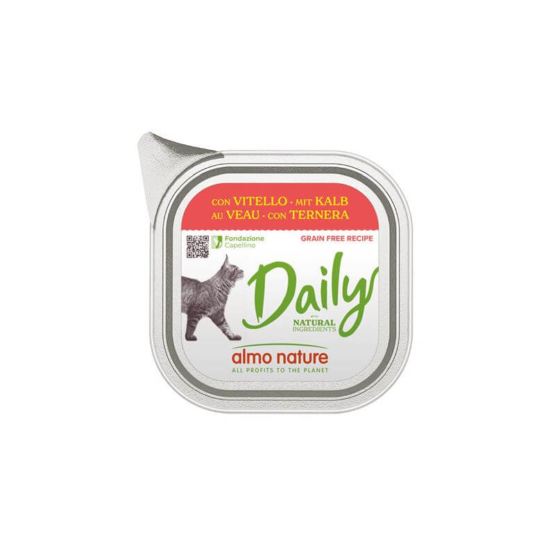 ALMO CHAT DAILY GRAIN FREE VEAU 100gr