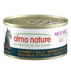 ALMO CHAT HFC MOUSSE MAQUEREAU/POULET 70gr