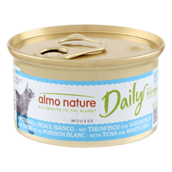 ALMO CHAT DAILY GRAIN FREE MOUSSE THON/POISSON BLC 85gr