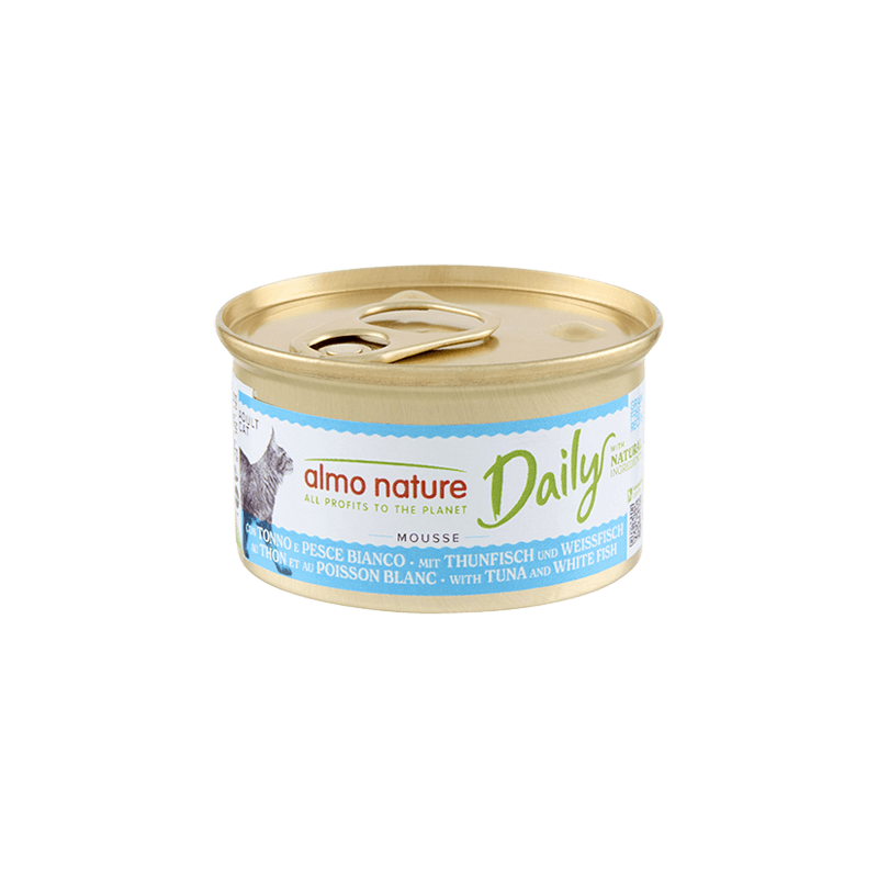 ALMO CHAT DAILY GRAIN FREE MOUSSE THON/POISSON BLC 85gr
