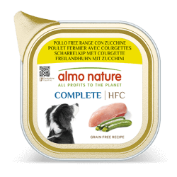ALMO CHIEN HFC COMPLETE POULET/COURGETTES 85gr
