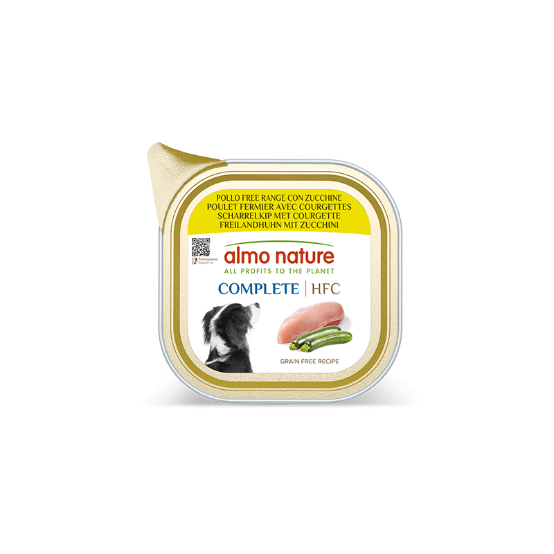 ALMO CHIEN HFC COMPLETE POULET/COURGETTES 85gr