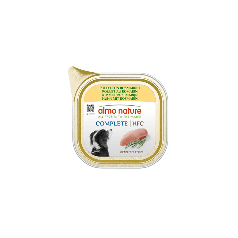 ALMO CHIEN HFC COMPLETE POULET AU ROMARIN 150gr
