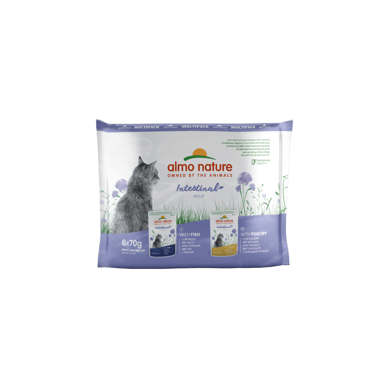ALMO CHAT HOLISTIC FONCTIONNEL DIGEST POISSON/VOLAILLES 6x70gr