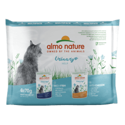ALMO CHAT HOLISTIC FONCTIONNEL URINARY POISSON/POULET 6x70gr
