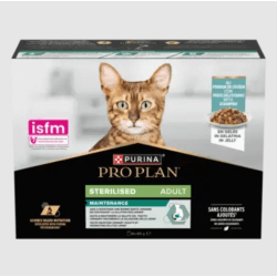 PROPLAN ADULTE STERILISE MAINTENANCE POISSON OCEAN EN GELEE 10x85gr