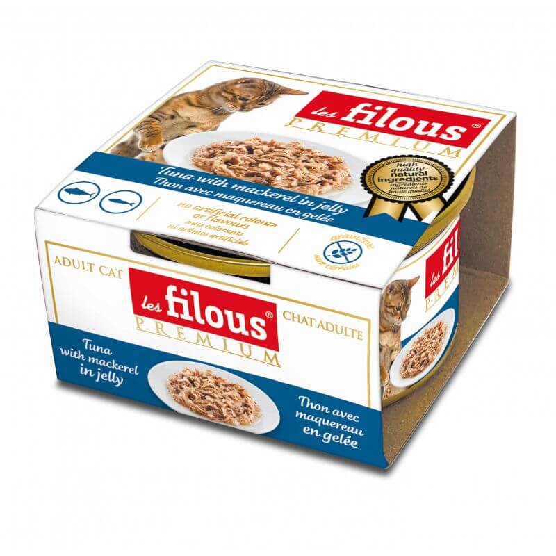 POCHON FILOUS CHAT THON MAQUEREAU EN GELEE 85gr