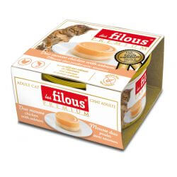 POCHON FILOUS CHAT MOUSSE POULET SAUMON 85gr
