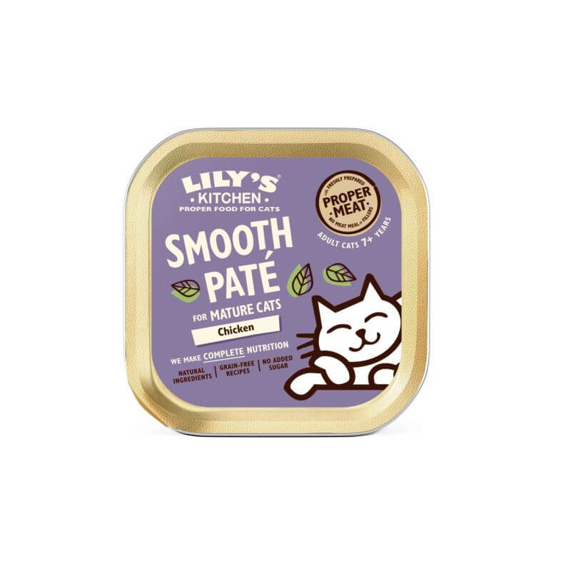 LILY'S KITCHEN CHAT SENIOR TERRINE POULET 85gr