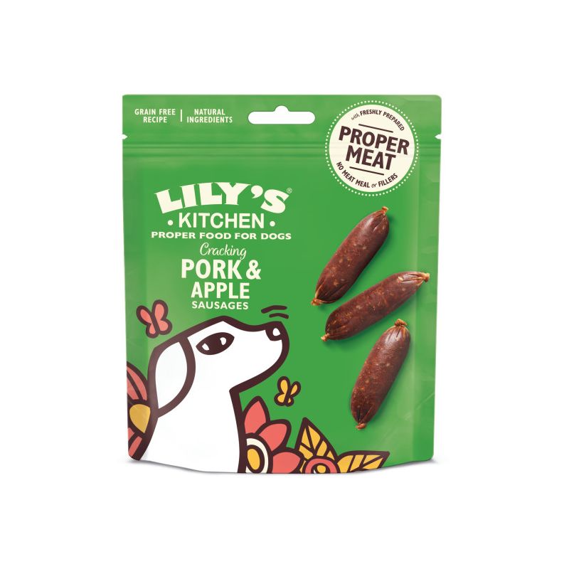 LILY'S KITCHEN CHIEN SAUCISSES AU PORC & POMME 70gr