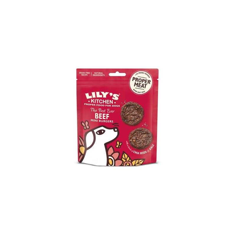 LILY'S KITCHEN CHIEN BURGERS AU BOEUF 70gr