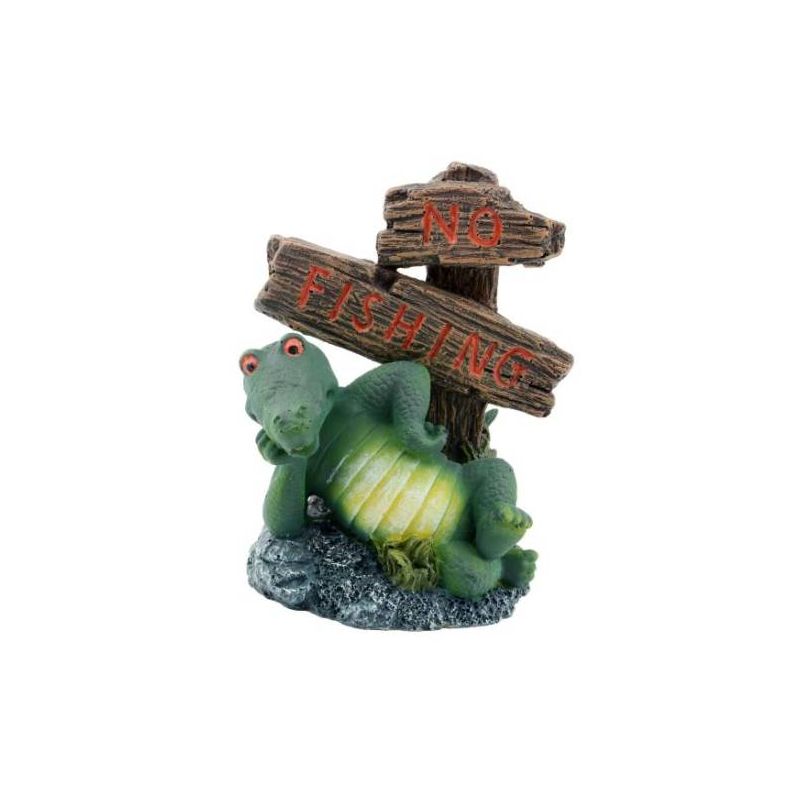 DECOR FUN ALIGATOR PANNEAU 8x6.5x11cm