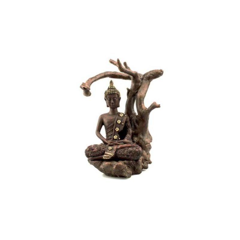 DECOR ZEN BOUDDHA BRANCHE 15.5x12.5x21cm