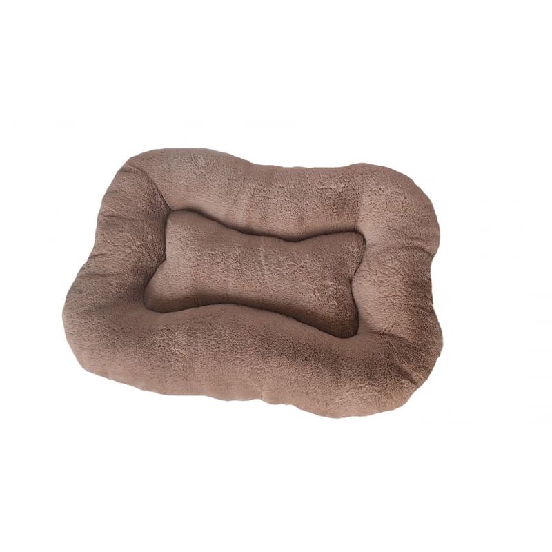 COUSSIN OVALY TAUPE 80x55cm