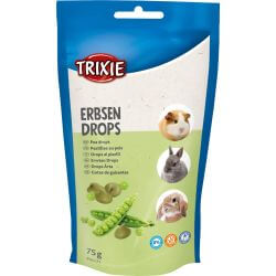 FRIANDISE DROPS LAPINS/RONGEURS AU POIS 75GR