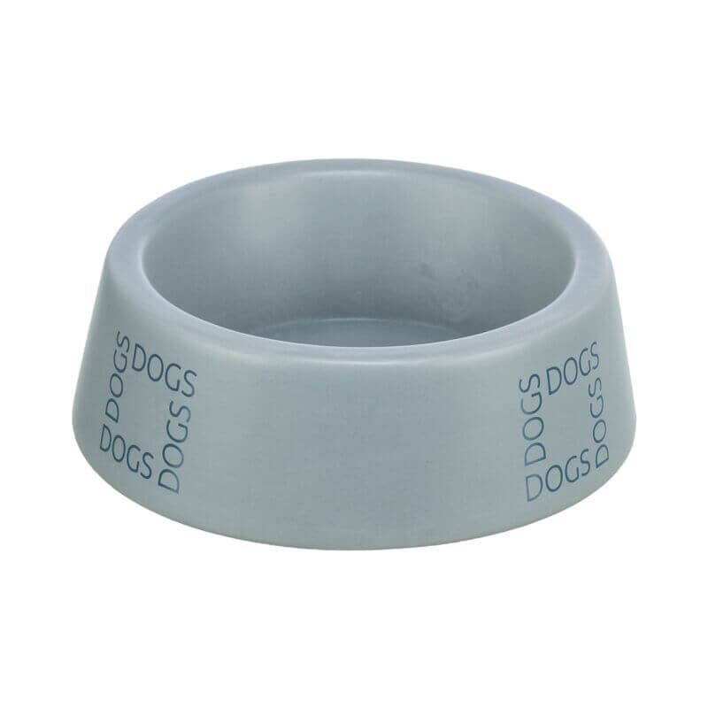 GAMELLE CHIEN CERAMIQUE 1L Diam.20cm GRIS/BLEU
