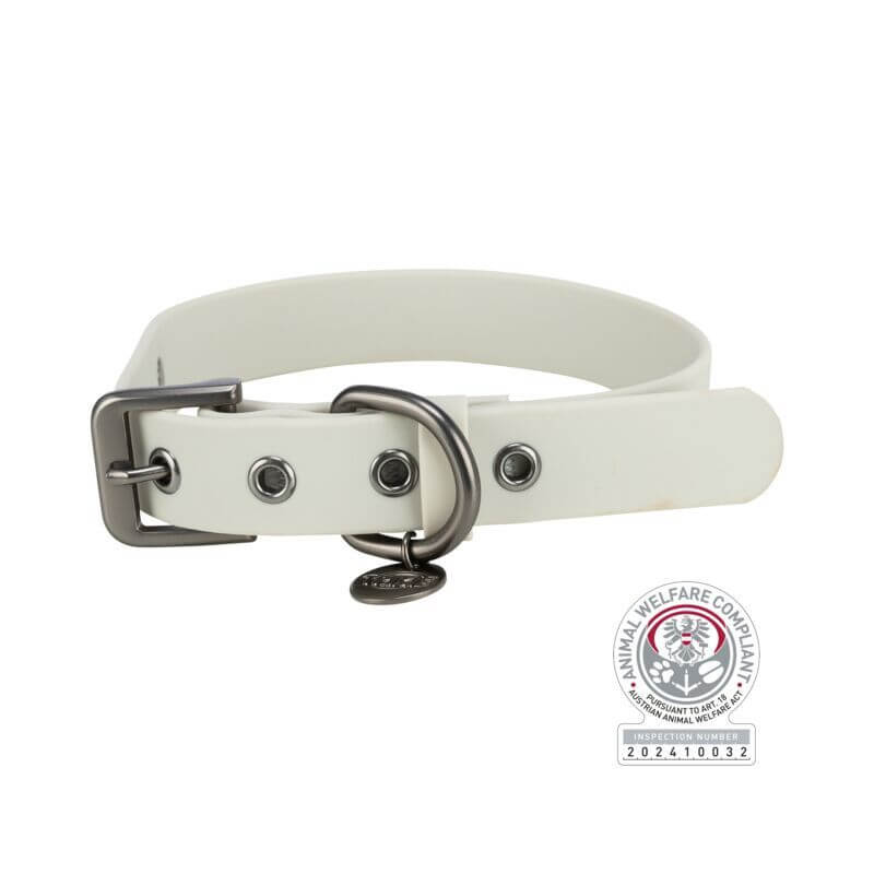 COLLIER CITYSTYLE PVC XS-S 25-32cm/20mm GRIS CLAIR