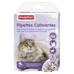 PIPETTES CALMANTES POUR CHAT A BASE DE VALERIANE 3x0.4ml