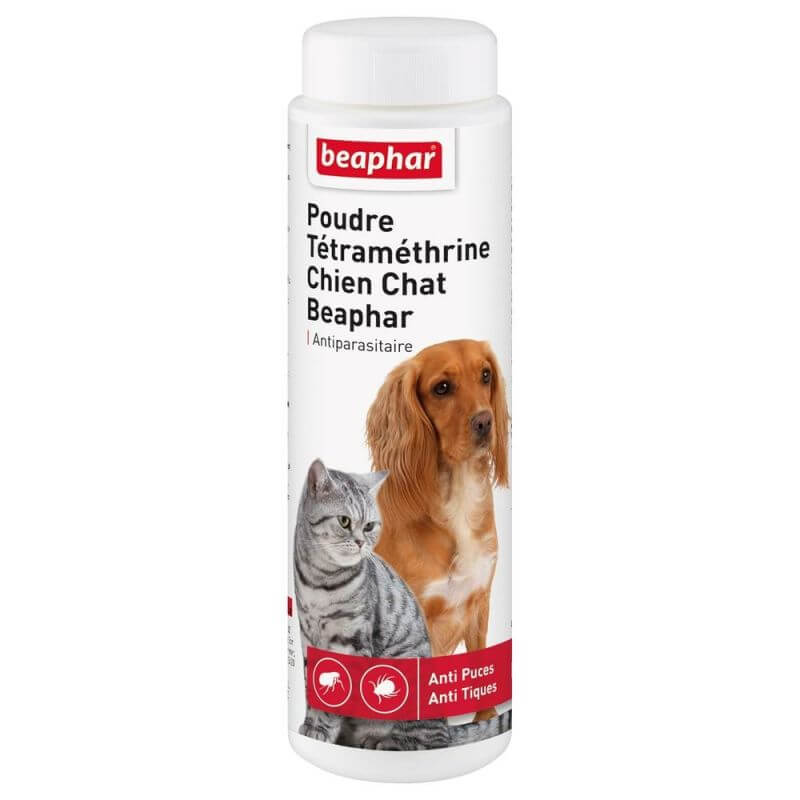 POUDRE ANTIPARASIT CHIEN CHAT 150G TETRAMETHRINE